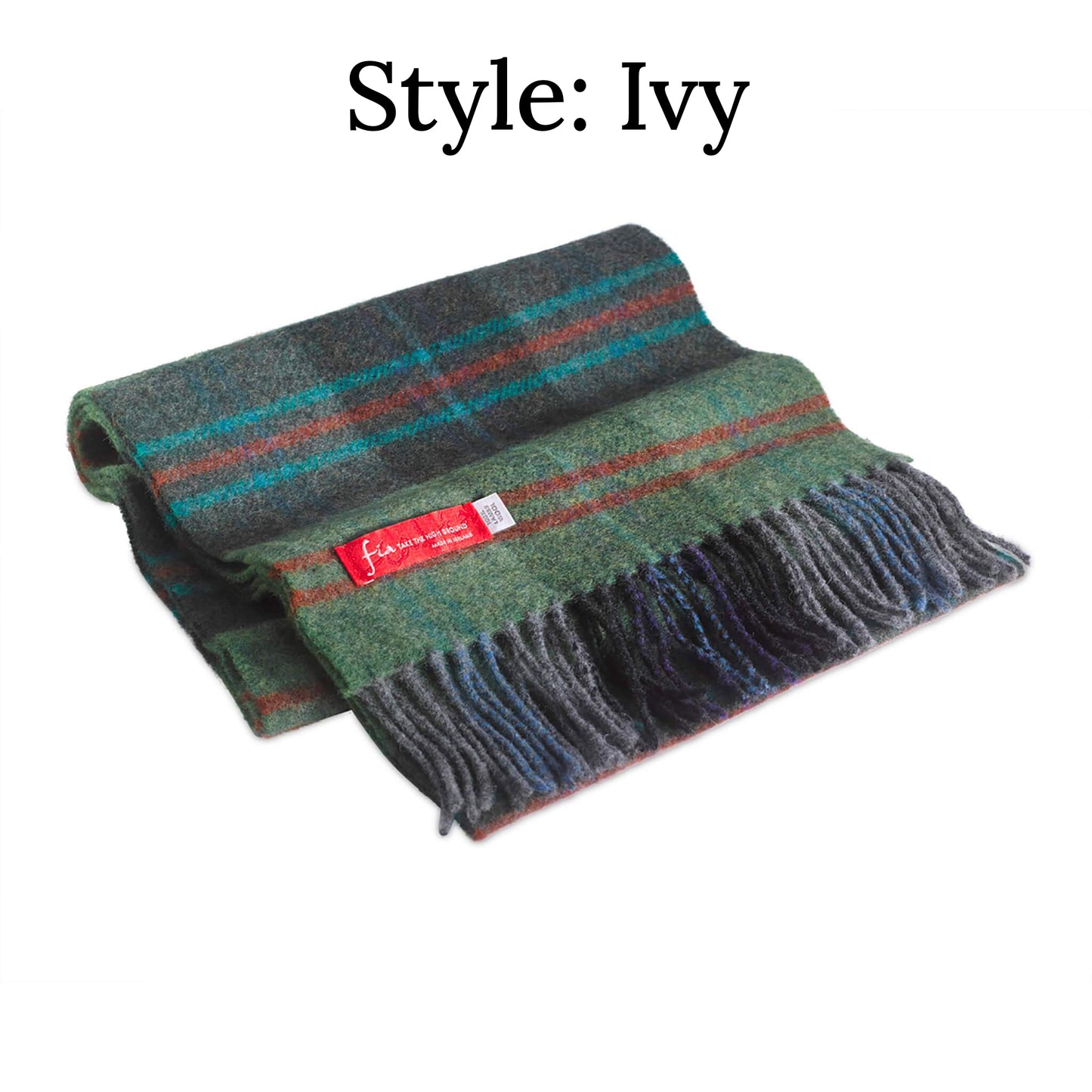 irish scarf | 100% lambswool 78 inch x 9 inch