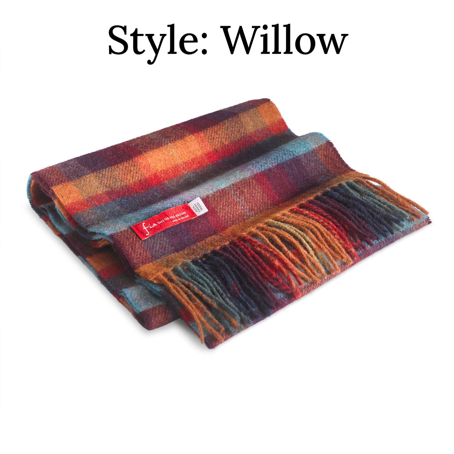 irish scarf | 100% lambswool 78 inch x 9 inch