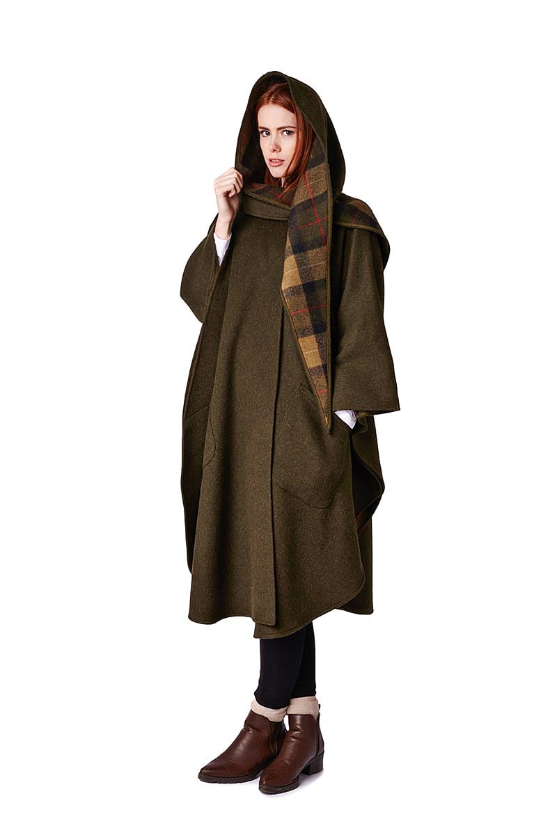 irish pure new wool cape
