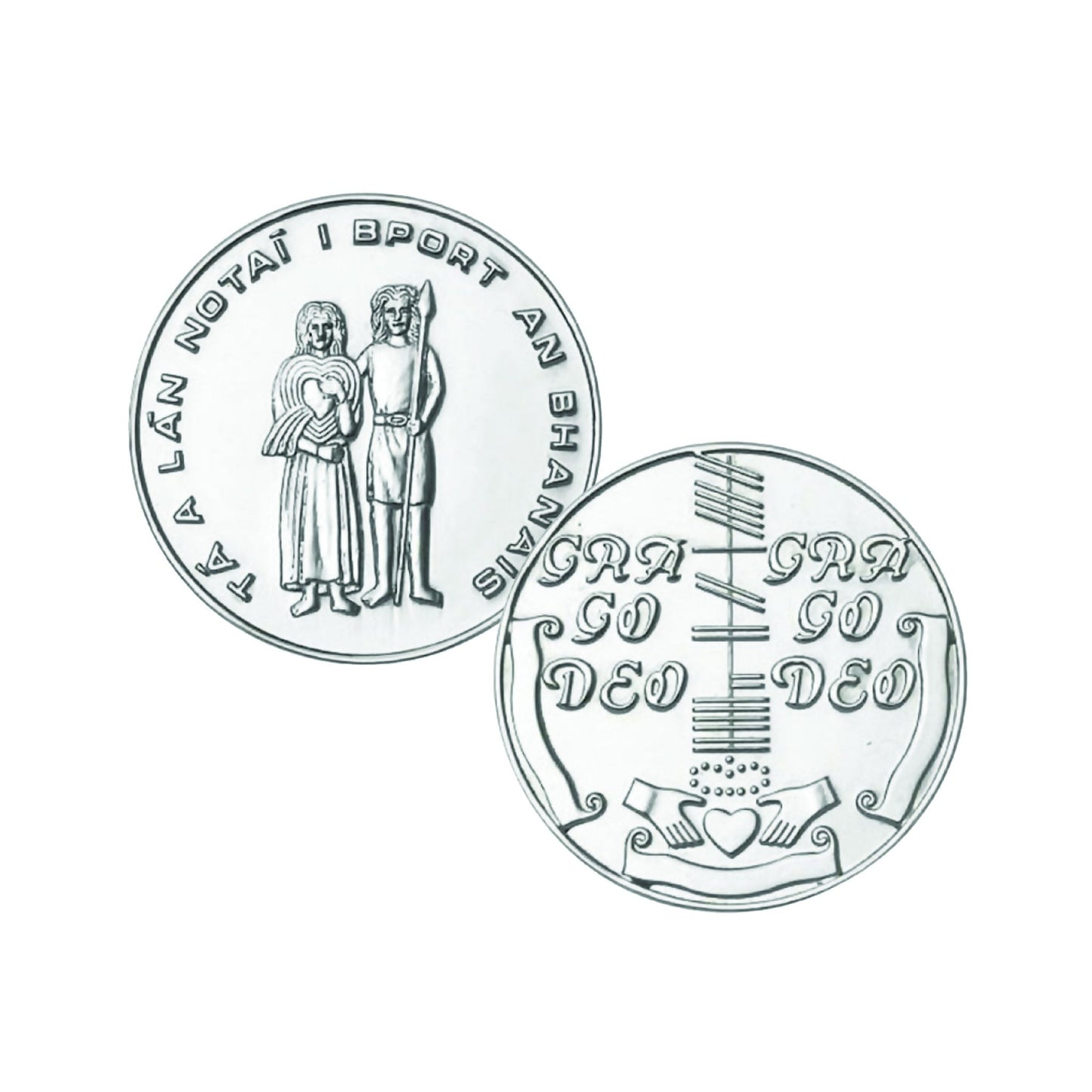 sterling silver irish wedding coin