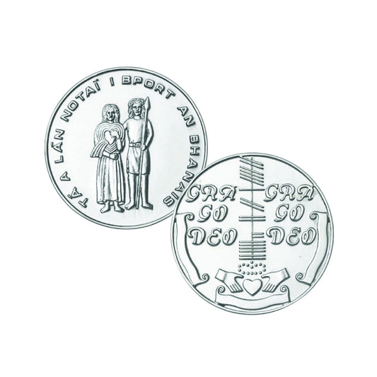 Sterling Silver Irish Wedding Coin