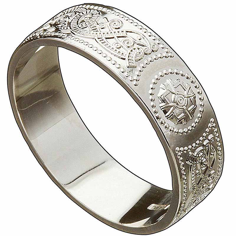 irish wedding ring - warrior mens wedding band