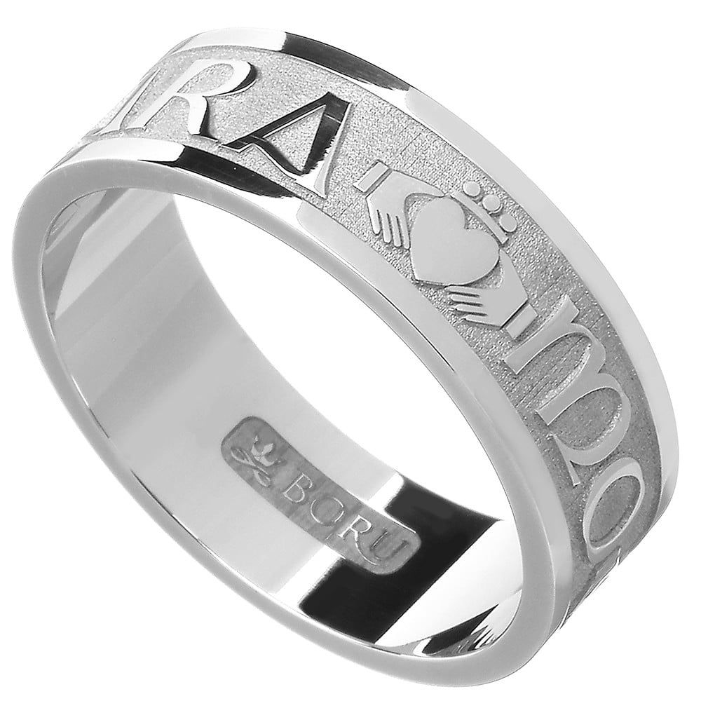 irish rings - men's gold mo anam cara "my soul mate" ring