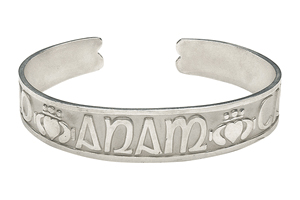 Product image for Sterling Silver Mo Anam Cara 'My Soul Mate' Bangle - Small