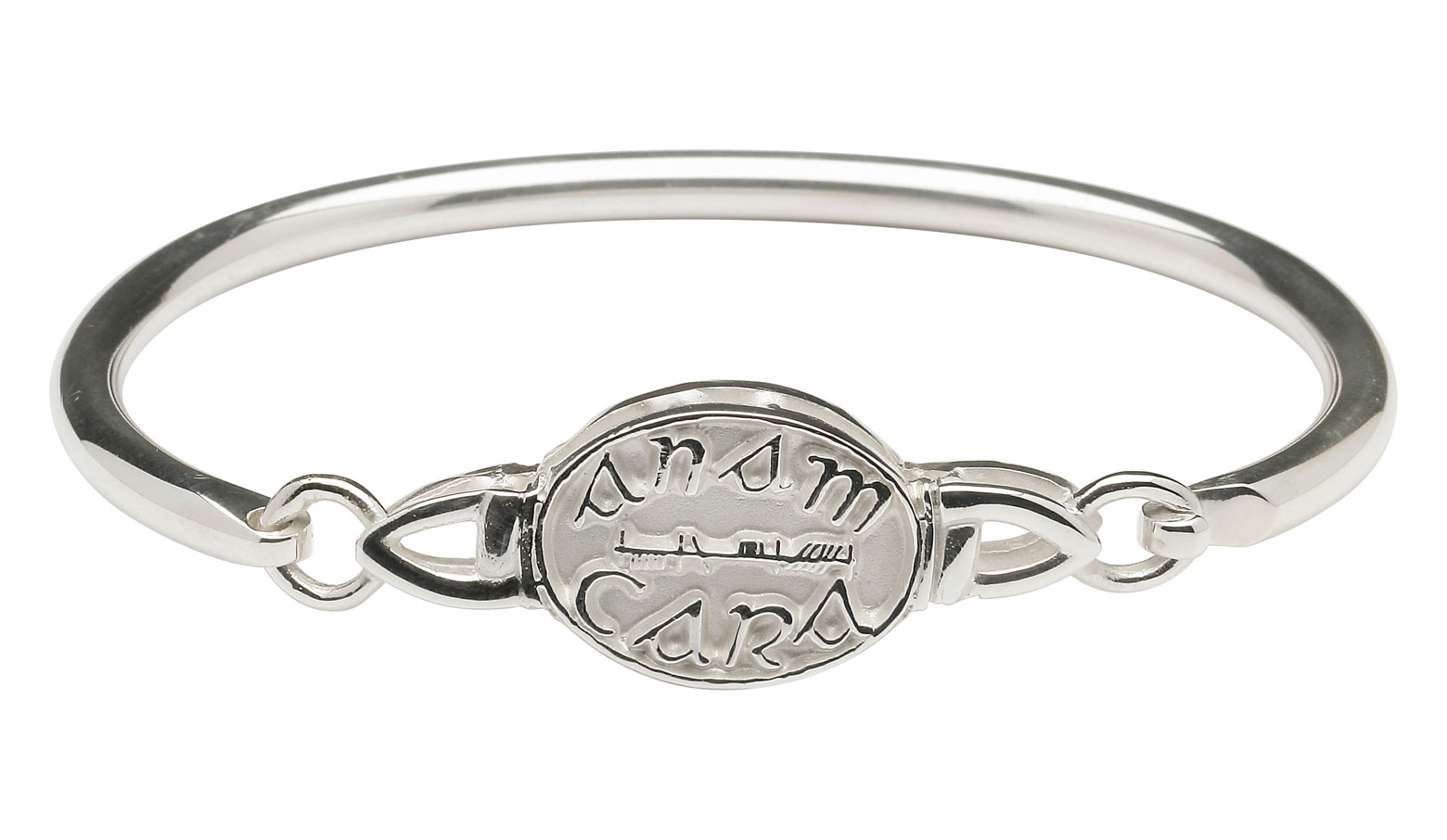 Product image for Sterling Silver Mo Anam Cara 'My Soul Mate' Wire Bangle