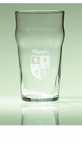 Product image for Personalized Irish Coat of Arms Pub Glasses - Set of 4