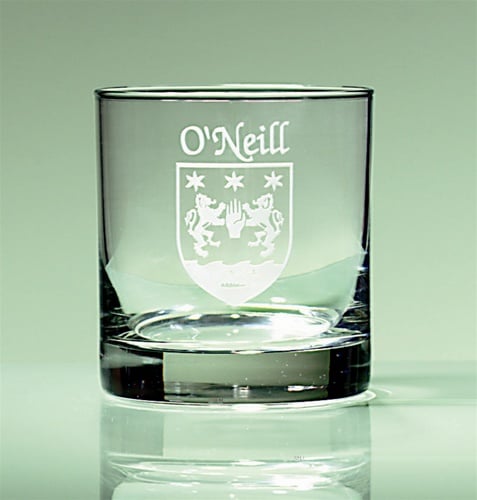 Product image for Personalized Irish Coat of Arms Tumbler Glasses - Set of 4