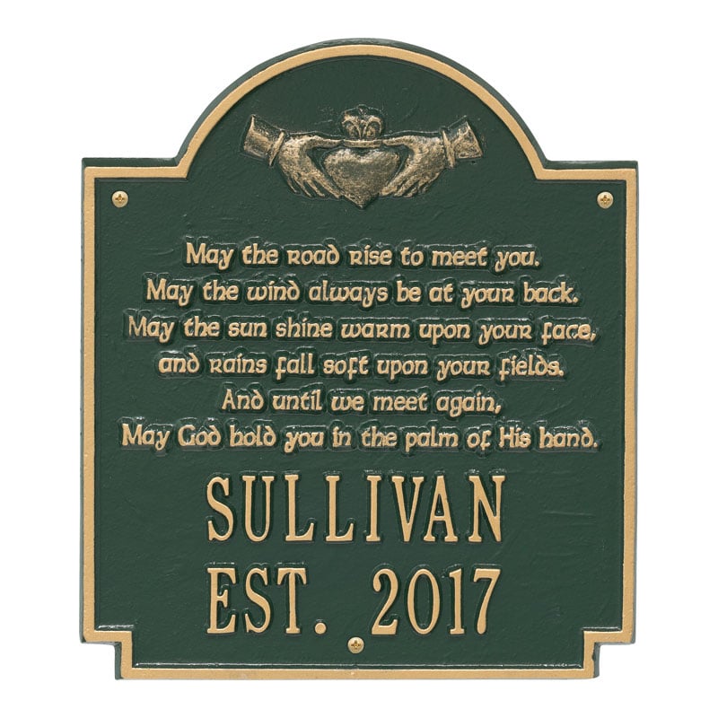 Product image for Personalized Irish Blessings Plaque