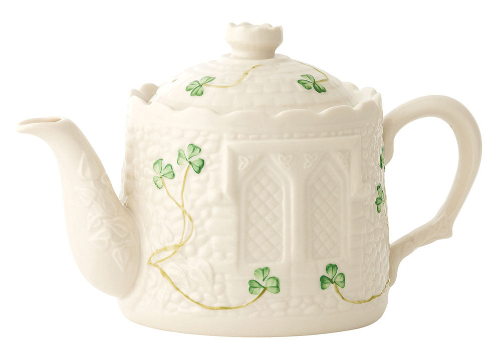 Belleek Shamrock Castle Teapot at BLK2825