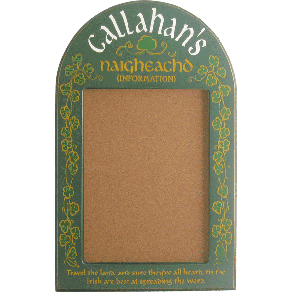 Product image for Personalized Irish Bulletin Board