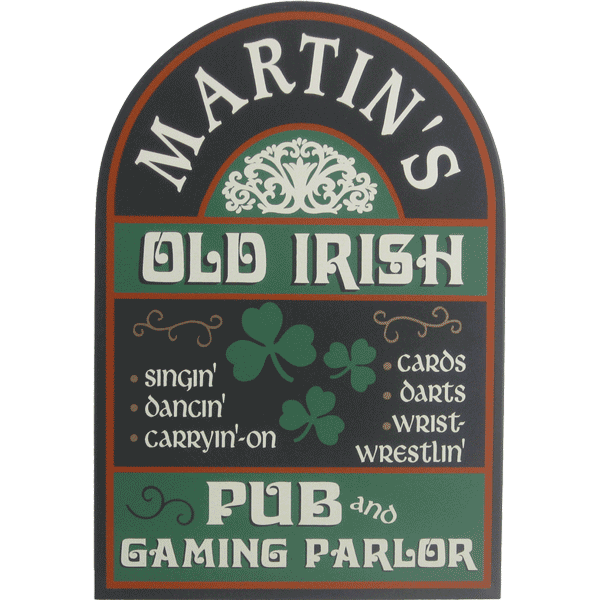 Product image for Personalized Old Irish Pub Sign