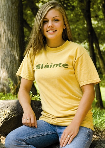 Product image for Irish T-Shirt - Slainte (Mustard)