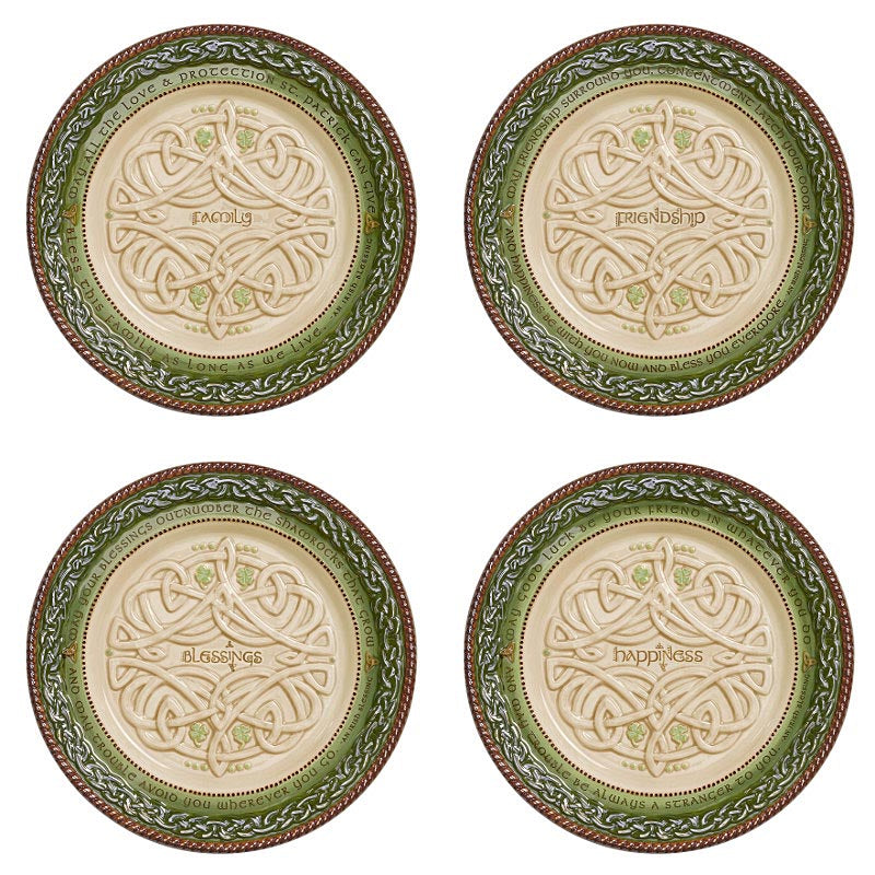 Irish Kitchen Celtic Dessert Plates Set of 4 at AM461117