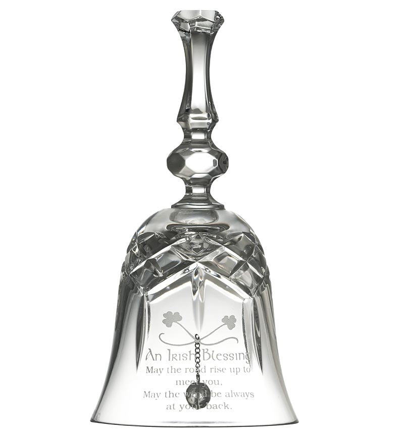 Galway Crystal Irish Blessing 6 inch Bell at BLK24097