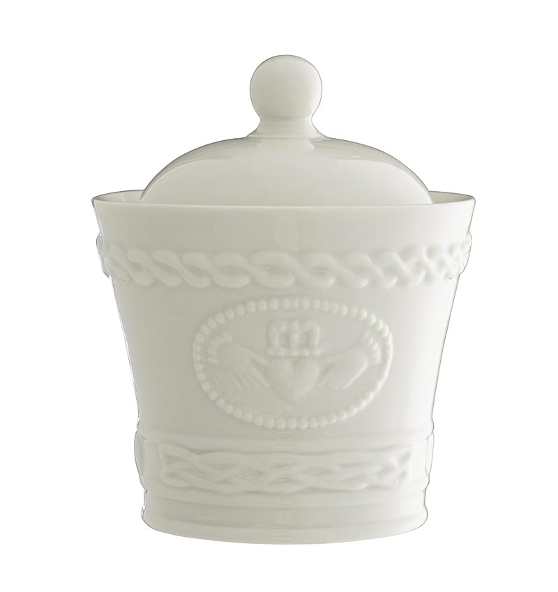 Product image for Belleek Claddagh Sugar/Condiment Bowl  