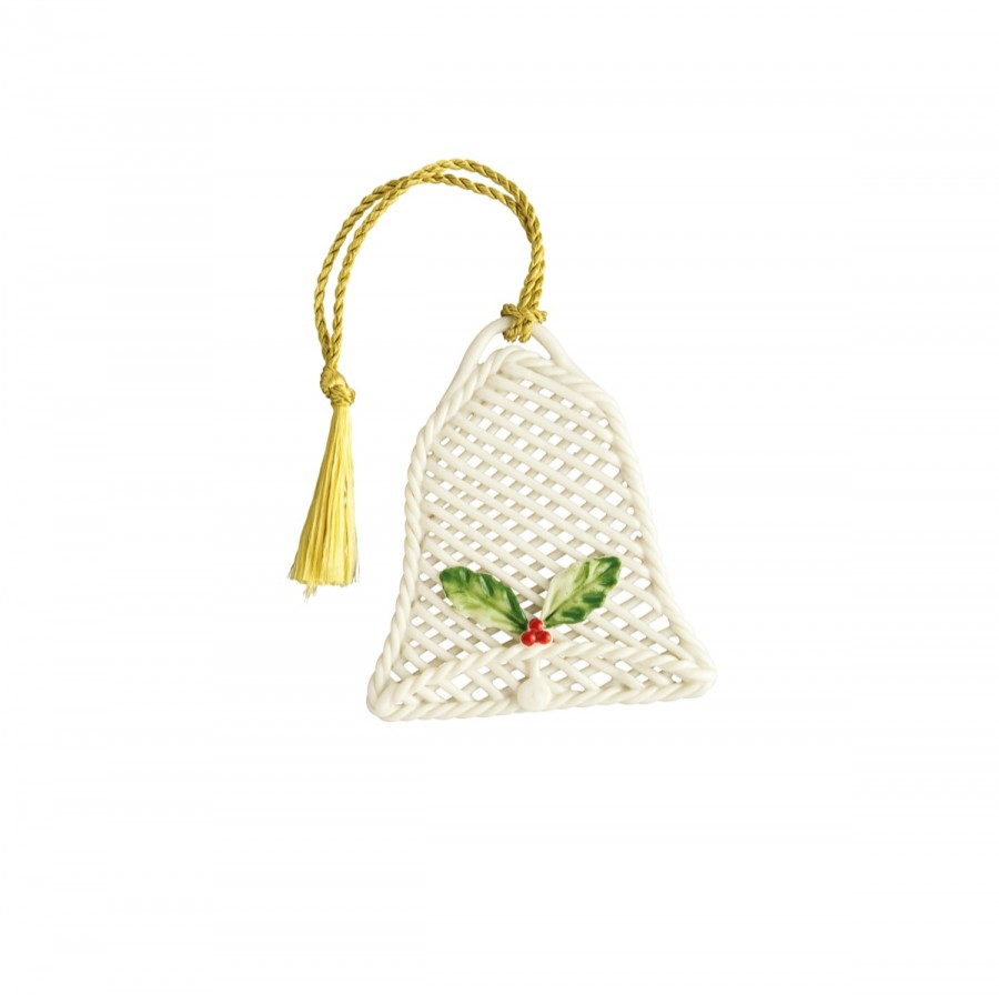 Product image for Irish Christmas - Belleek Basket Bell Ornament