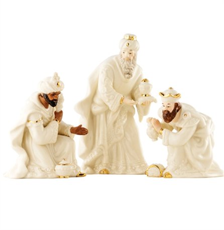 Product image for Irish Christmas - Belleek Classic Nativity - Three Kings Set