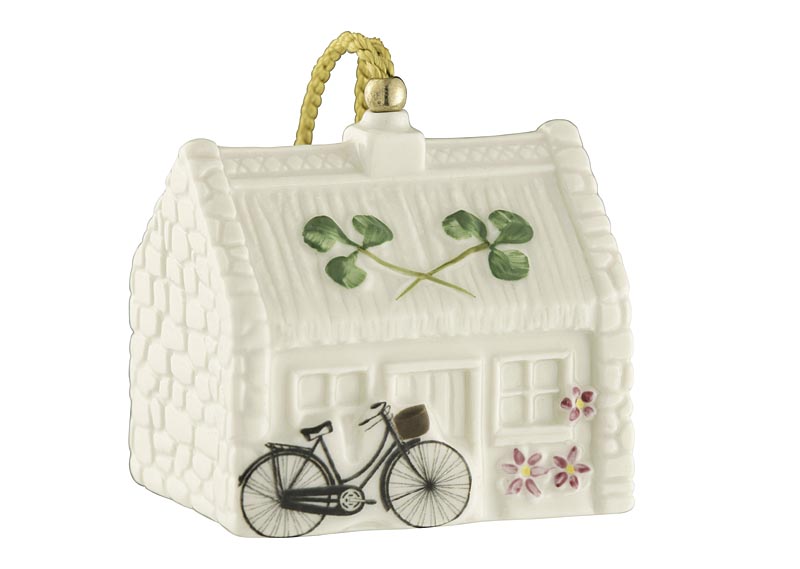 Product image for Irish Christmas - Belleek Nell's Cottage Ornament   