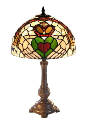 Product image for Stained Glass Claddagh Lamp