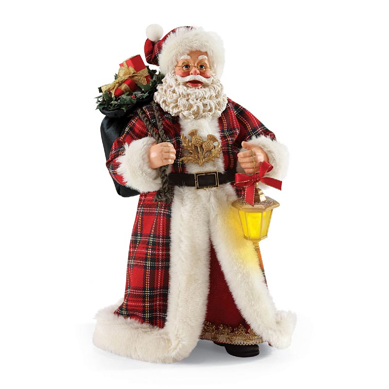 Product image for Irish Christmas - Plaid Tidings Santa