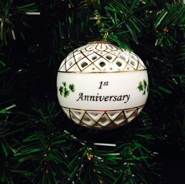 Product image for Irish Ornament - 1st Anniversary Ornament