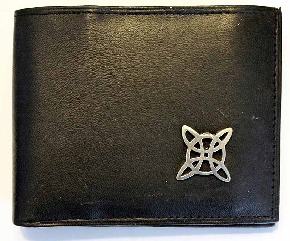 Product image for Irish Wallet - Celtic Knot Trinity Leather Wallet