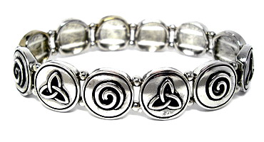 Product image for Irish Symbols Stretch Bracelet