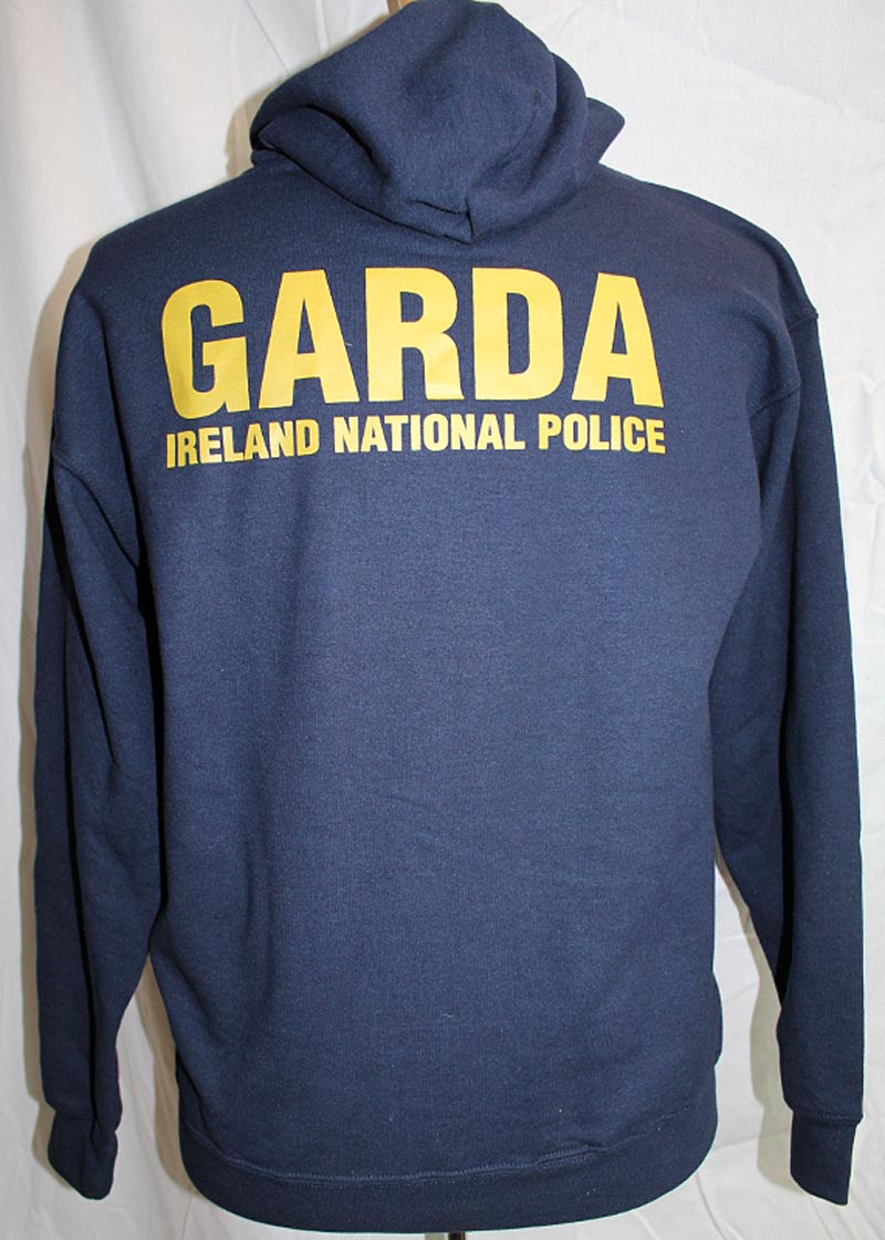 Product image for Irish Sweatshirt - Garda Irish Police Zip Hooded Sweatshirt