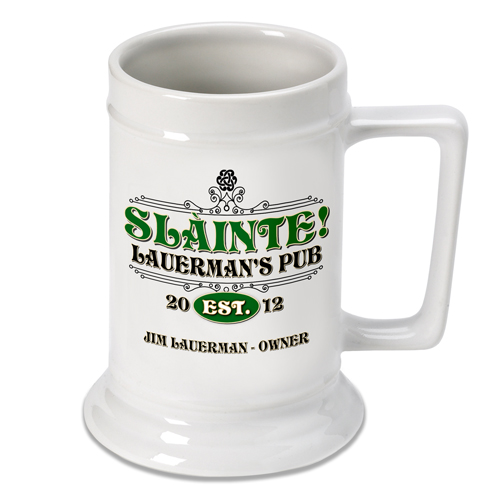 Product image for Personalized 16 oz. Irish Beer Stein - Slainte