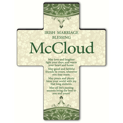 Product image for Personalized Classic Irish Cross - Old Irish Blessing 1
