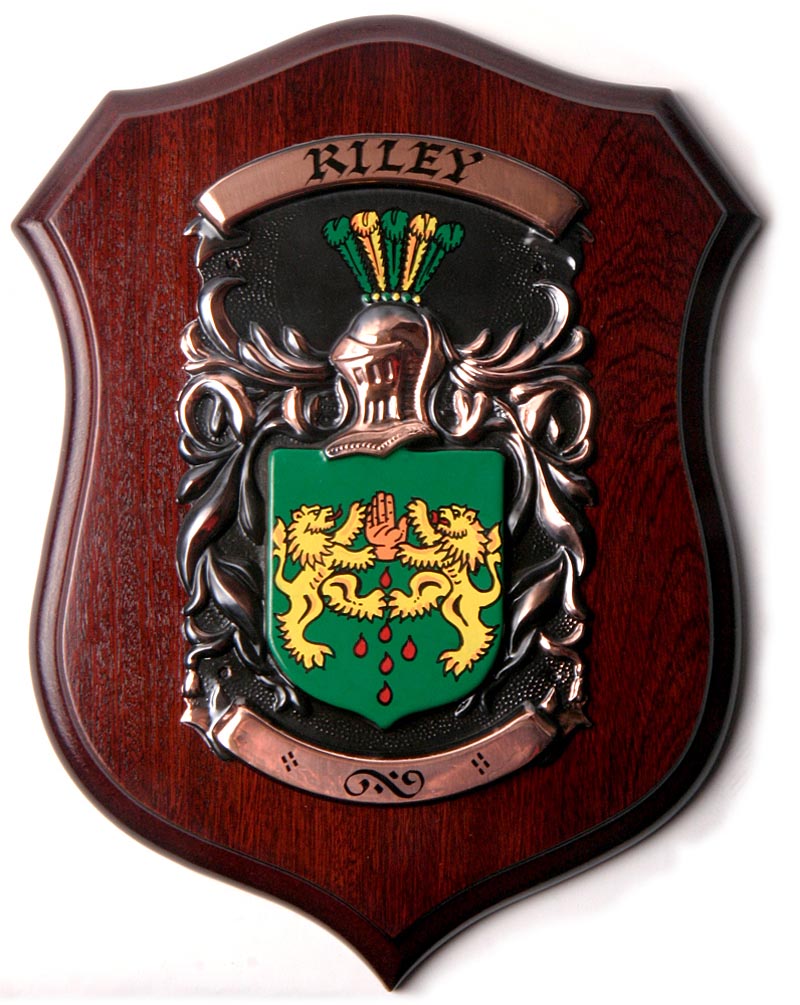 Product image for Personalized Deluxe Single Family Crest Plaque