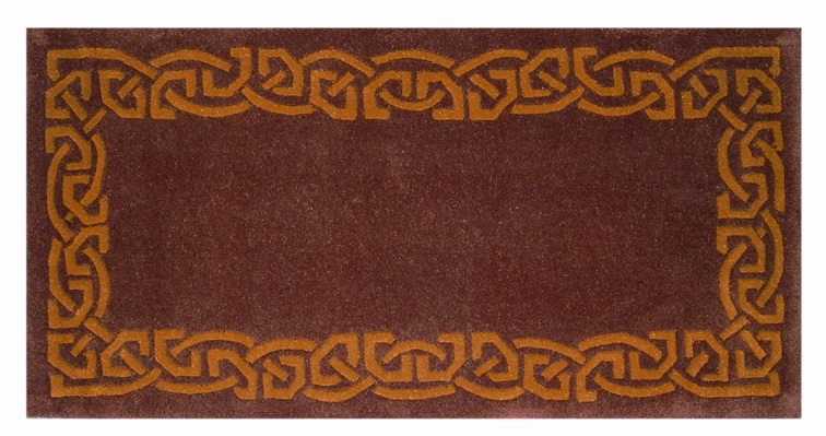 Product image for Celtic Rug - 'Eternity' Wool Rug - Rustic - upgrade to size 6 x 9