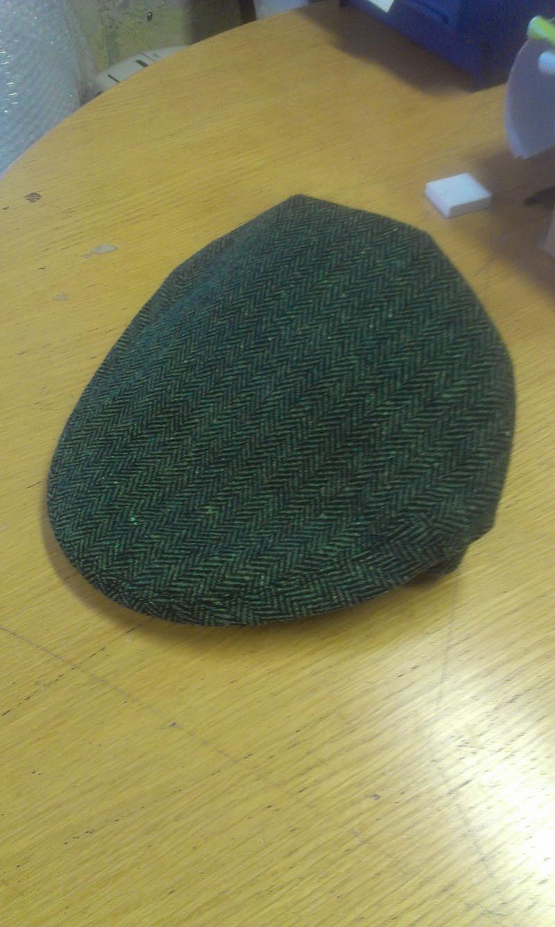 Product image for Shandon Donegal Irish Tweed Cap Green Herringbone