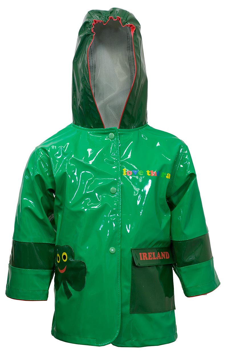 Product image for Kids Shamrock Raincoat