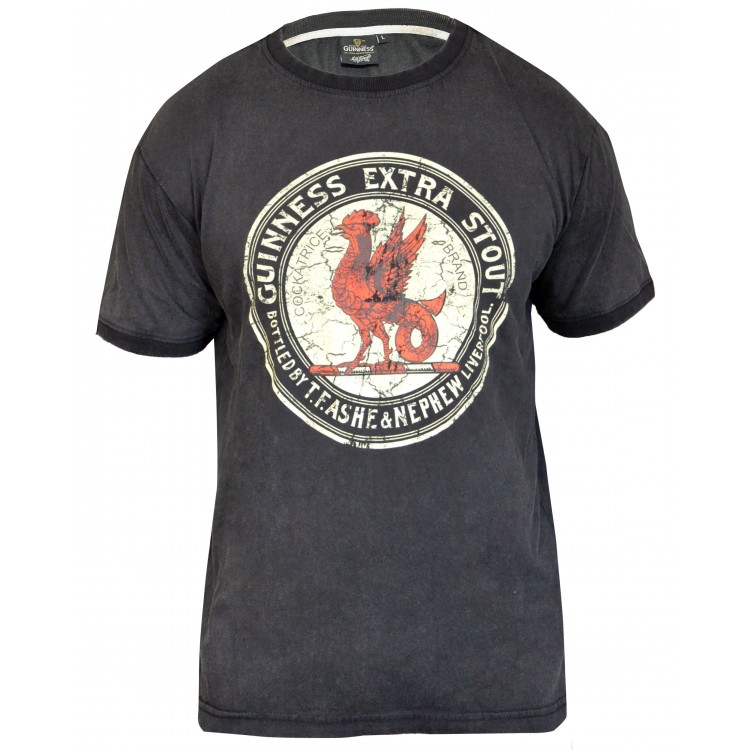 Product image for Guinness Distressed Cockatrice Label T-Shirt