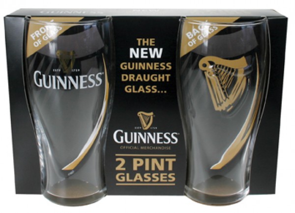 Product image for Guinness Embossed Gravity Glasses - Set of 2