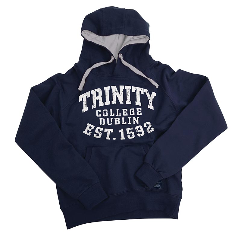 Product image for Irish Sweatshirt - Trinity 1592 Bold Hooded Sweatshirt - Navy