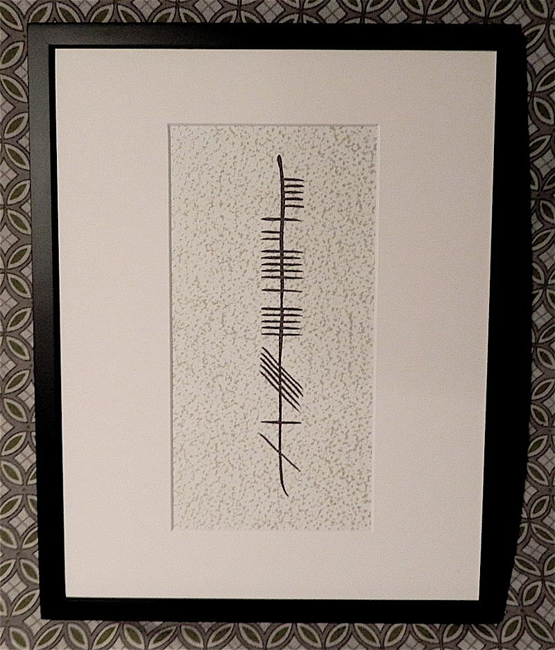 Personalized Ogham Framed Print at IrishShop.com OAP11CUSTOMB