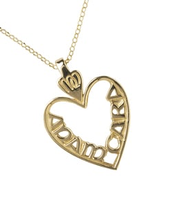 Product image for Irish Necklace - Mo Anam Cara My Soul Mate Pierced Heart Pendant with Chain