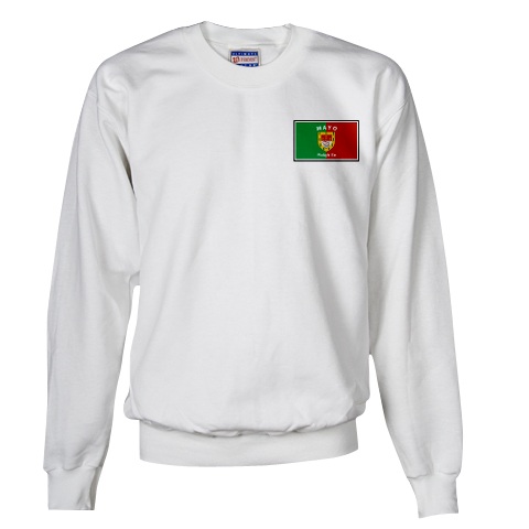 Product image for Irish Sweatshirt - Irish County Sweatshirt Left Chest - White