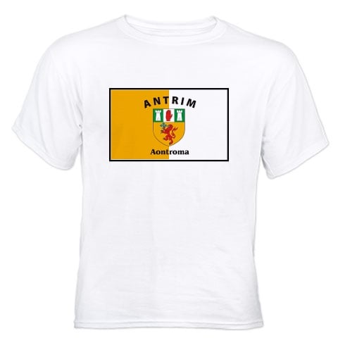 Product image for Irish T-Shirt - Irish County T-Shirt Full Chest - White