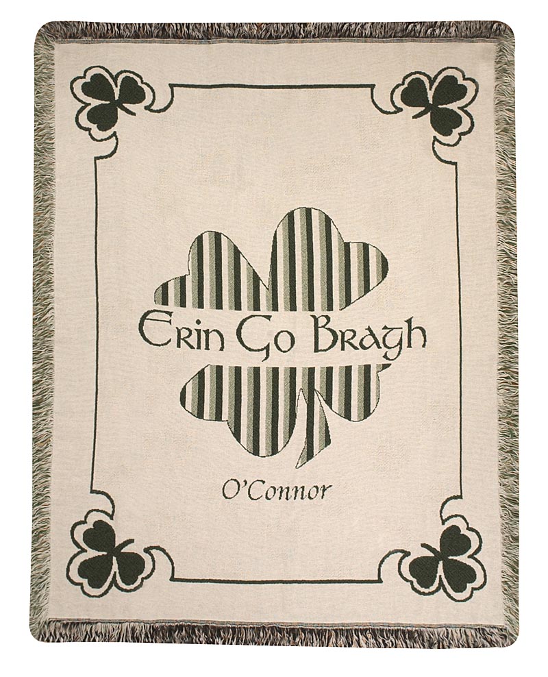 Product image for Personalized Erin Go Bragh Throw