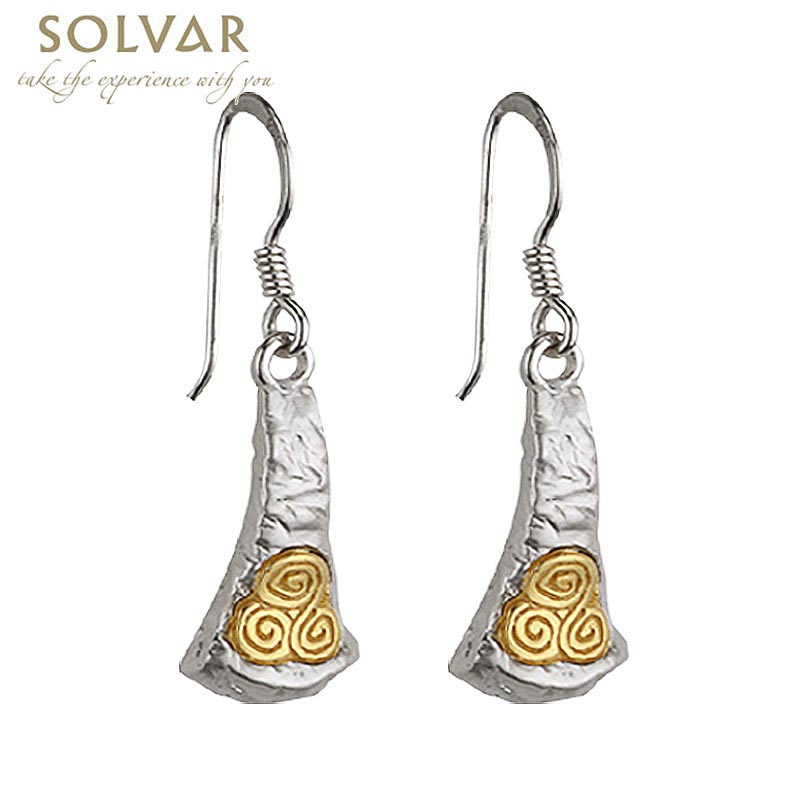 Product image for Sterling Silver Two Tone Newgrange Earrings
