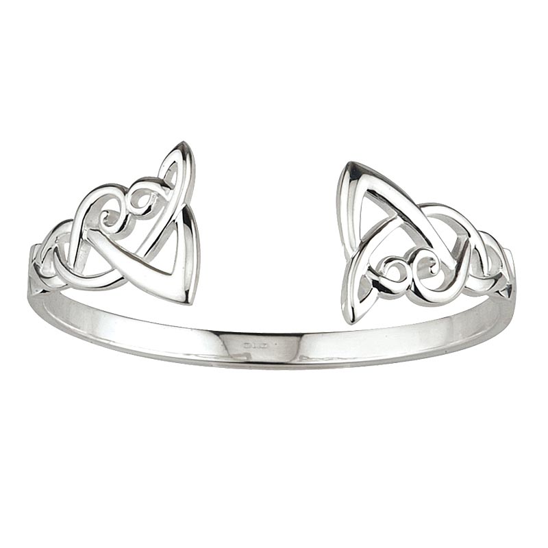Product image for Celtic Bangle - Sterling Silver Celtic Knot Bangle