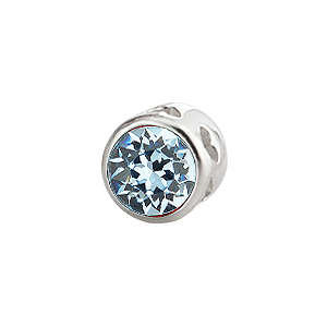 Product image for Sterling Silver Large Aura Celebration Crystal - December