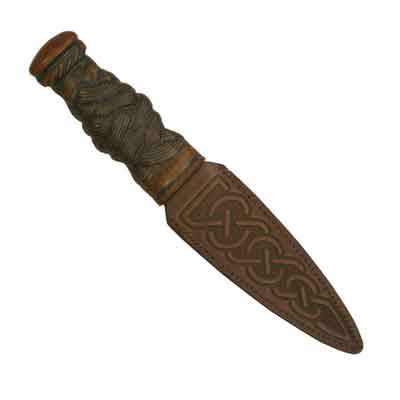 Product image for Brown Celtic Knot Dagger