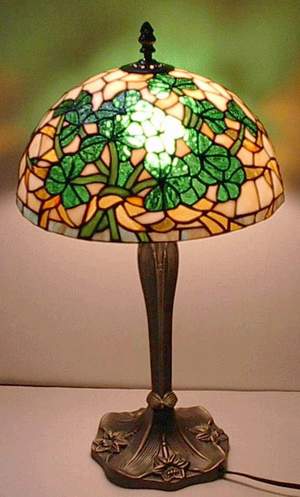 Product image for Shamrock Stained Glass Lamp