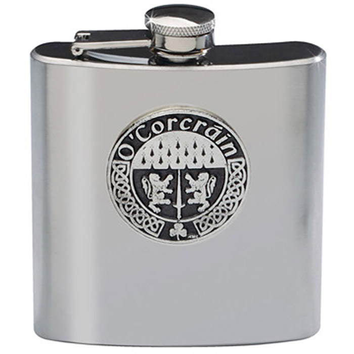 Product image for Personalized Irish Coat of Arms Flask