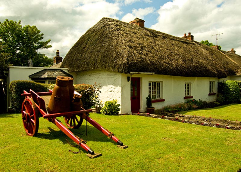 Product image for Adare cottage, Co Limerick Photographic Print