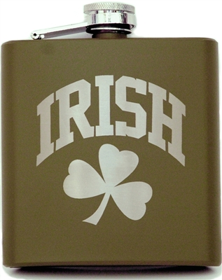 Product image for Green Irish Flask